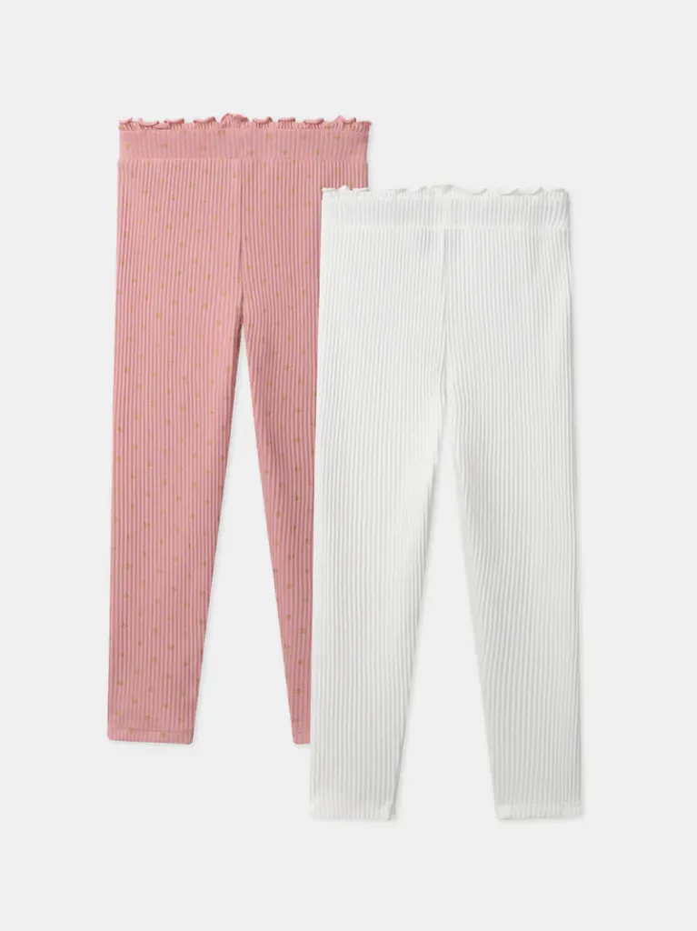 Lot de 2 leggings blan