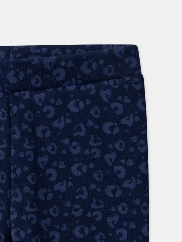 Lot de 2 leggings fourrés imprimé léopard ou rose uni Fille 