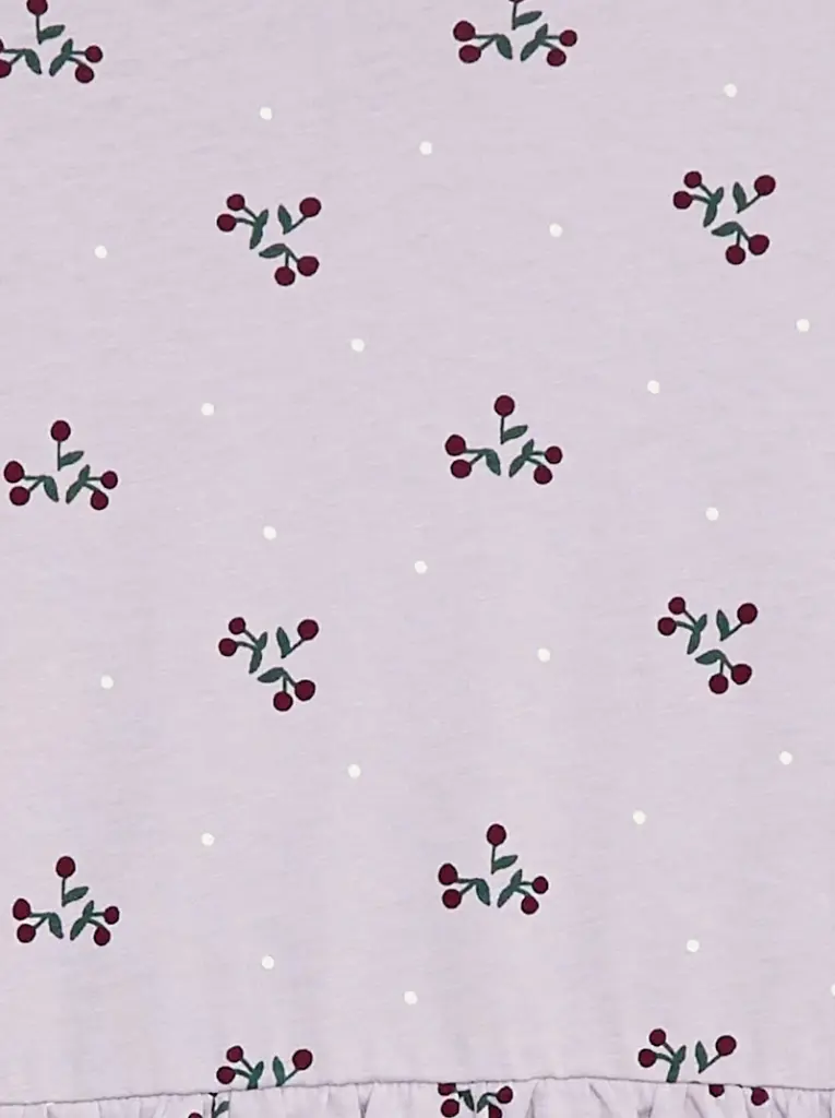 Robe en coton à motif - Violet
