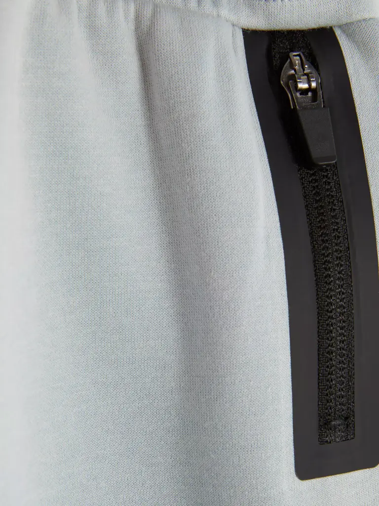 Bas de jogging contrecollé à revers à coordonner gris