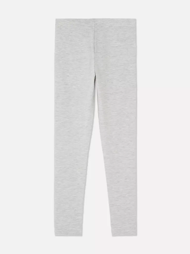 Legging de couleur unie gris