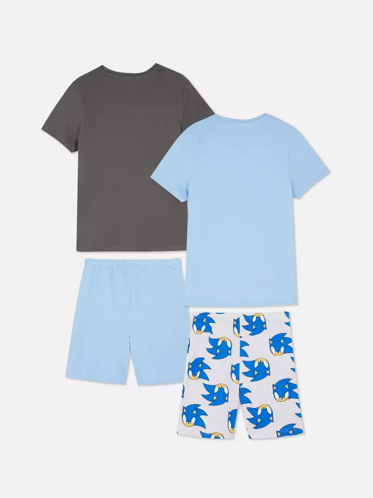 Lot de 2 pyjamas short Sonic le Hérisson Bleu