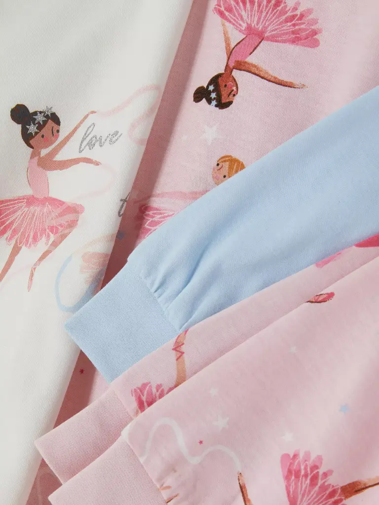 Lot de 2 pyjamas à motif ballerine Multicolore