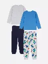 Lot de 2 pyjamas à motif dinosaure BLEU