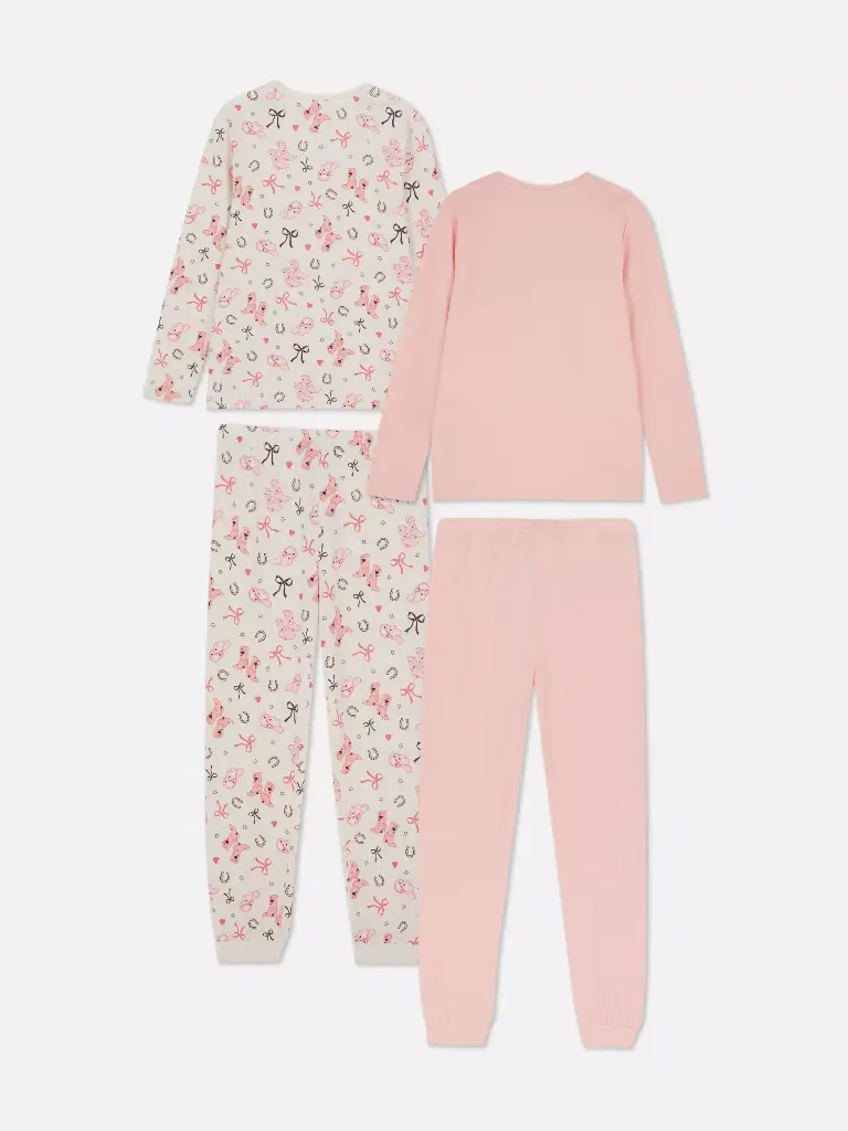 Lot de 2 pyjamas à motif western Rose