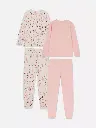 Lot de 2 pyjamas à motif western Rose