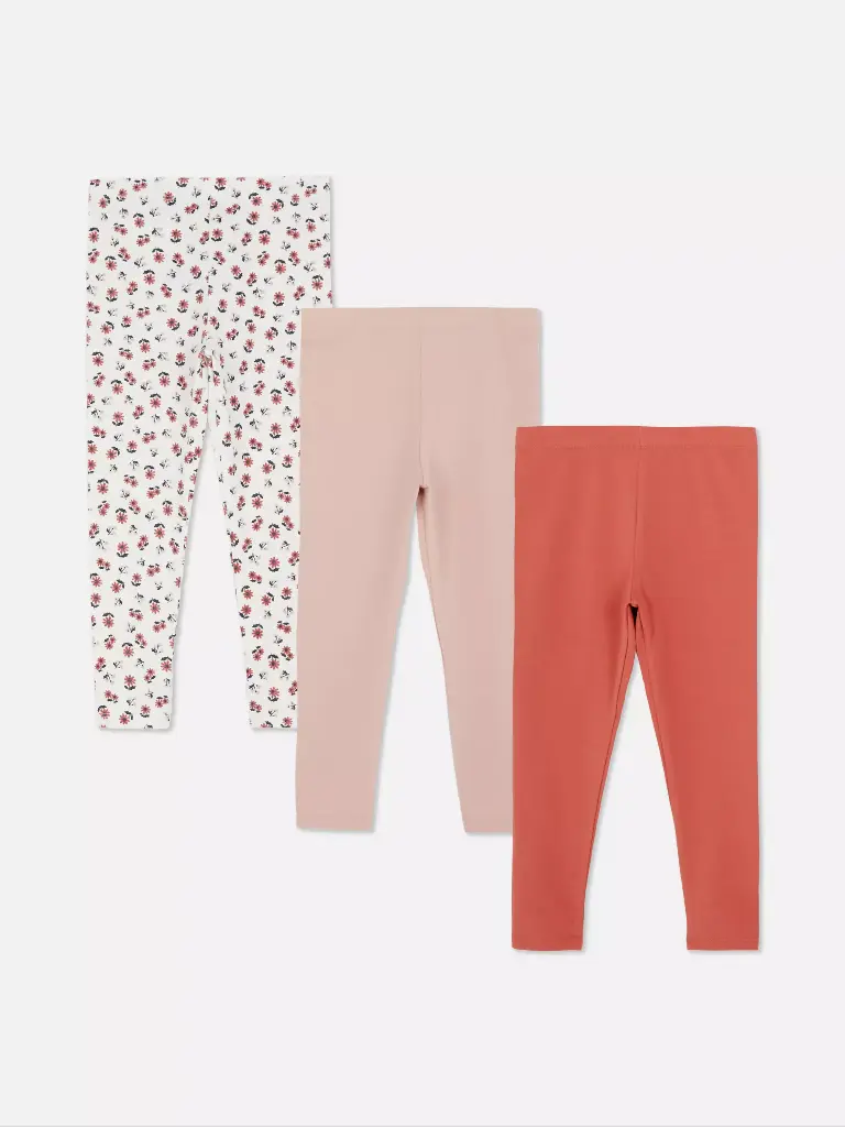 Lot de 3 leggings multicolore