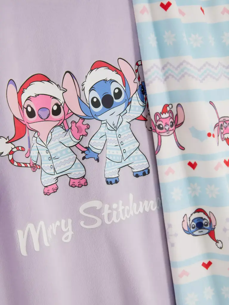 Pyjama douillet de Noël Disney Stitch LILAS