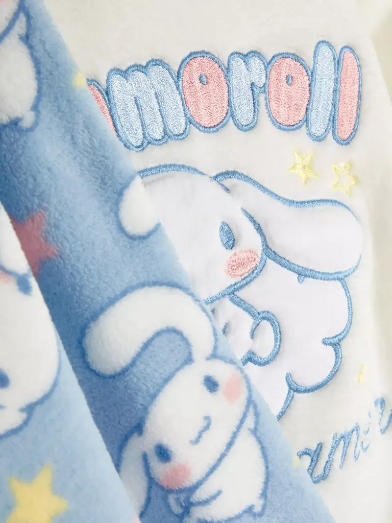 Pyjama en molleton Hello Kitty Cinnamoroll Ivoire