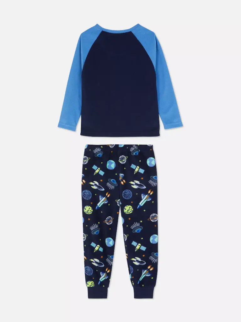 Pyjama en molleton à motif espace