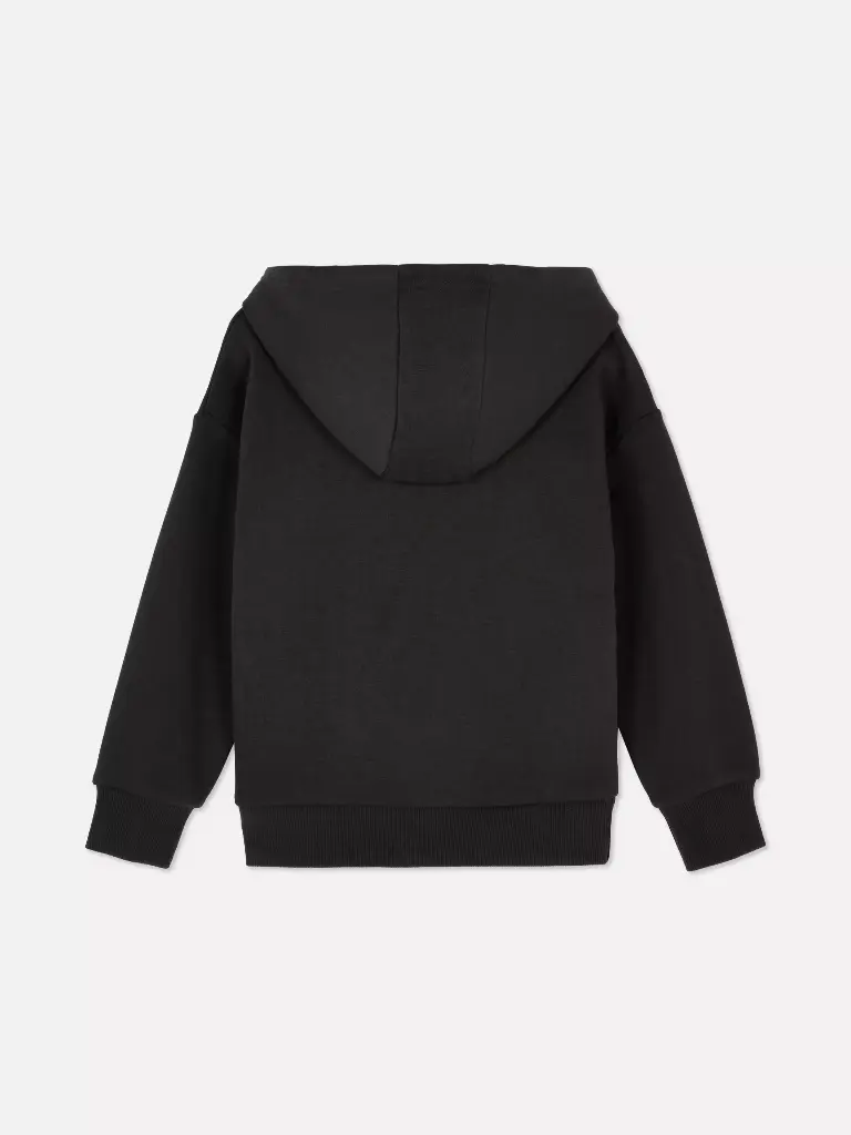 Sweat à capuche imprimé Anthracite