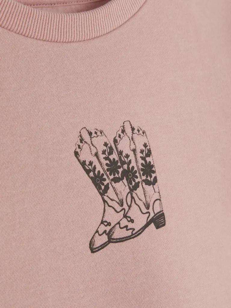 Sweat-shirt imprimé Rose