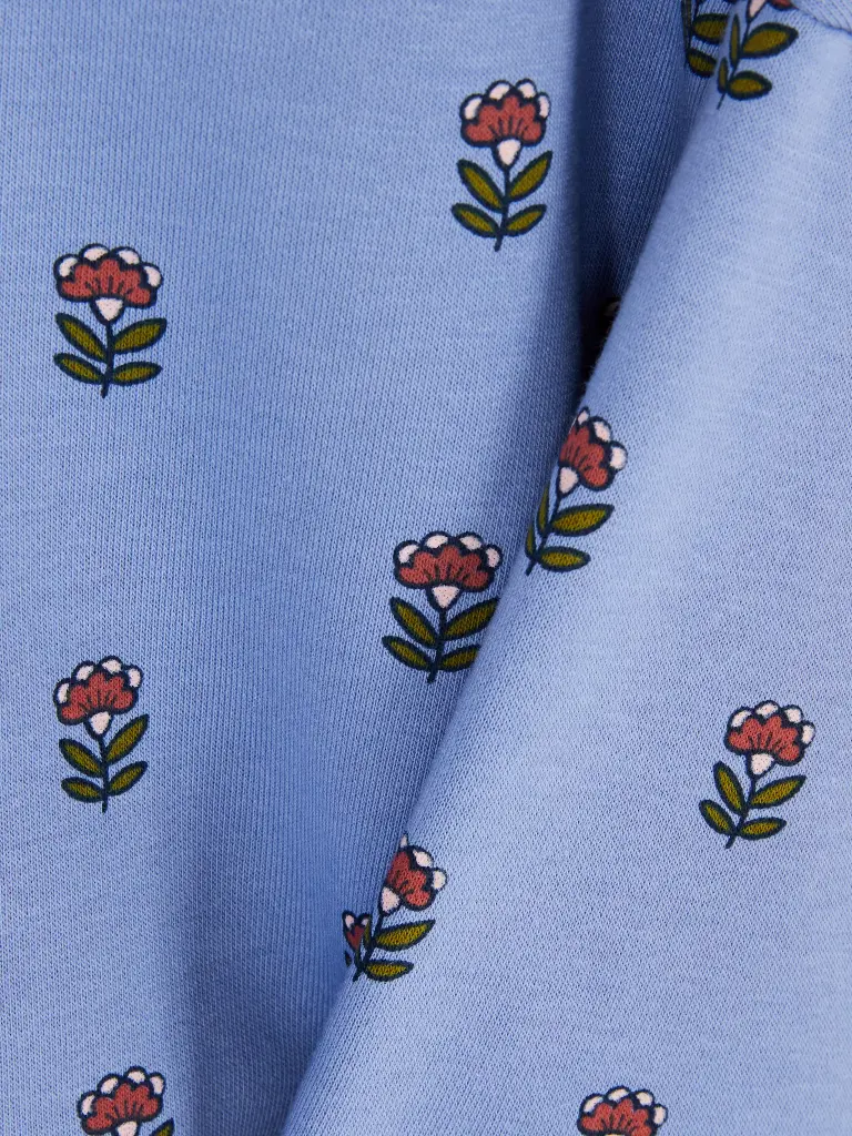 Sweat-shirt imprimé bleu