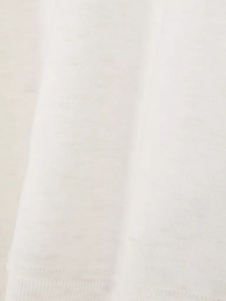 Sweat-shirt à manches longues Écru