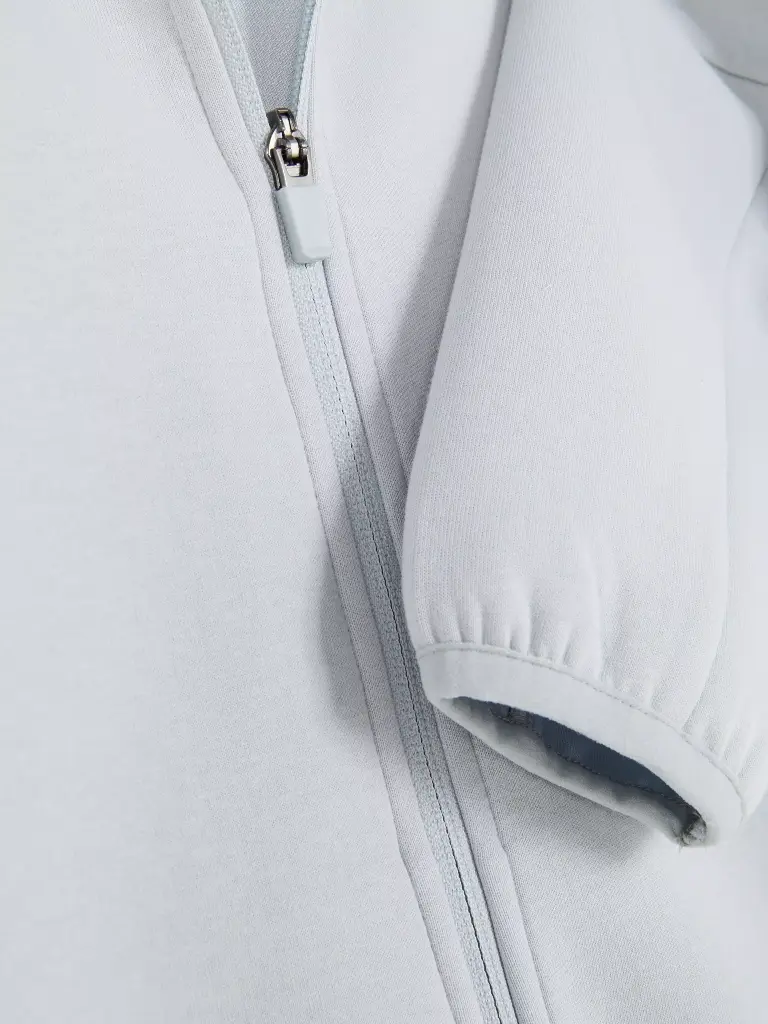 Veste à capuche zippée Gris