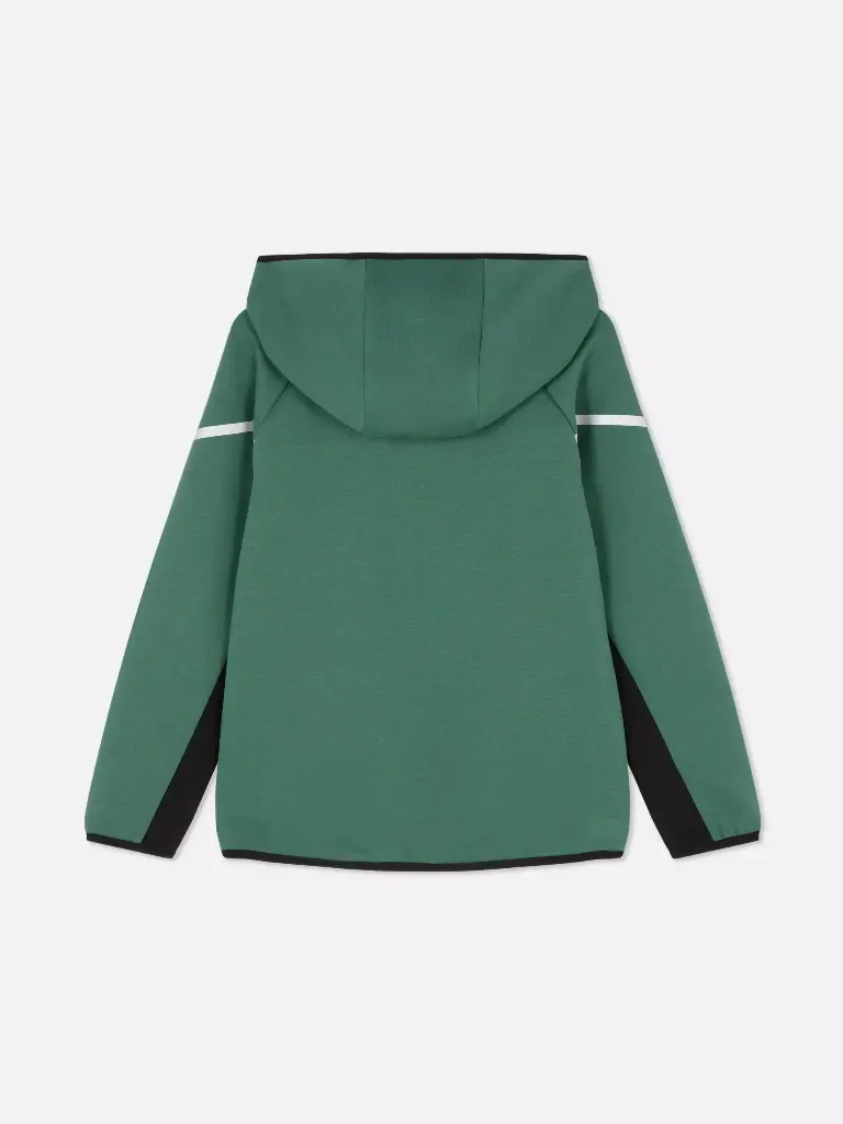 Veste à capuche zippée Vert