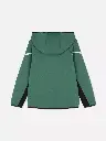 Veste à capuche zippée Vert