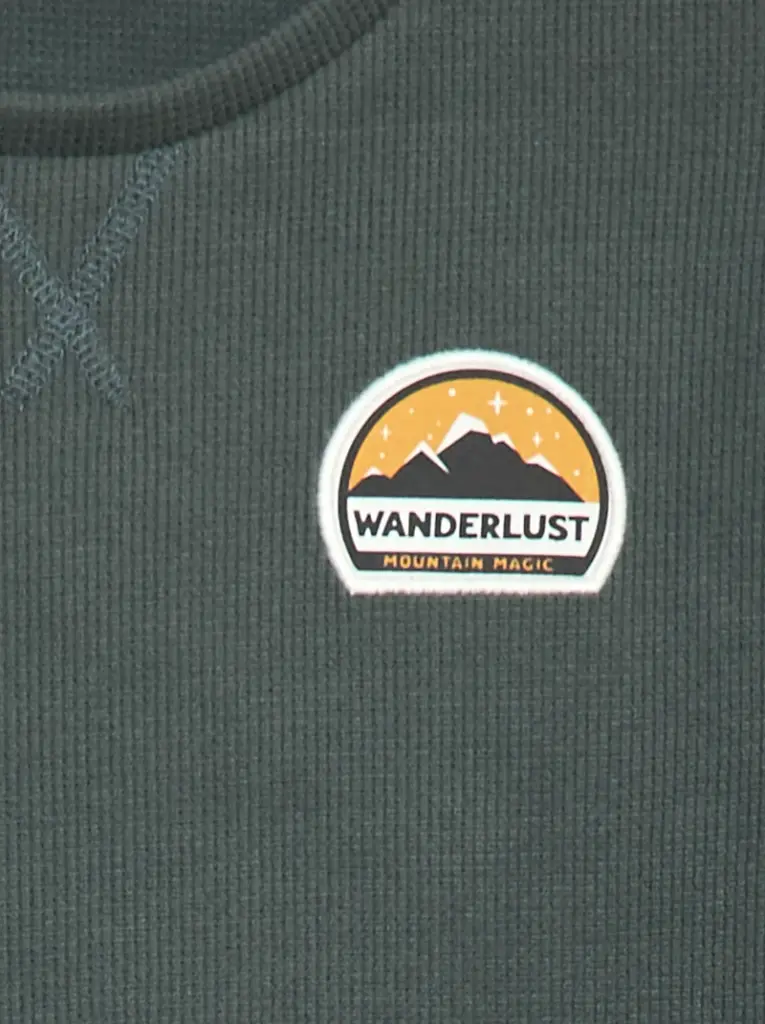 Ensemble pyjama haut + pantalon molleton - Kaki