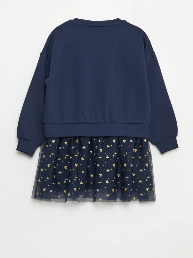 Robe sweat avec effet 2 en 1 à la base 'Minnie' 'Disney' - Bleu