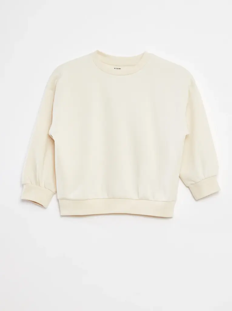 Lot de 2 sweats unis en molleton - Bleu