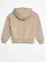 Sweat à capuche coupe loose - Beige
