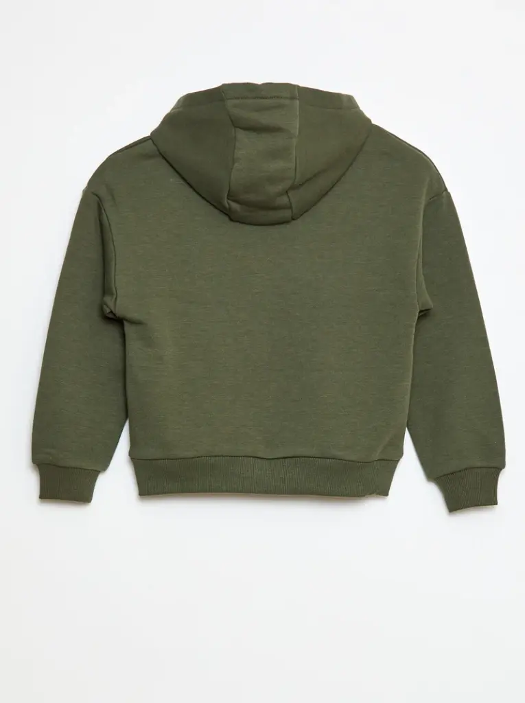 Sweat à capuche coupe loose - Vert
