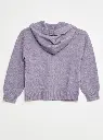 Gilet en maille chinée - VIOLET