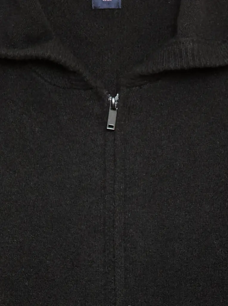 Gilet en maille chinée - NOIR