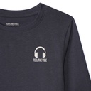 Lot de 3 t-shirts manches longues unis pour garçon bleu