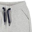 Bermuda en molleton uni à taille élastiquée pour garçon gris chiné