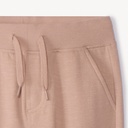 Jogging en molleton slub uni pour garçon Sable