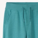 Jogging en molleton slub uni pour garçon Turquoise