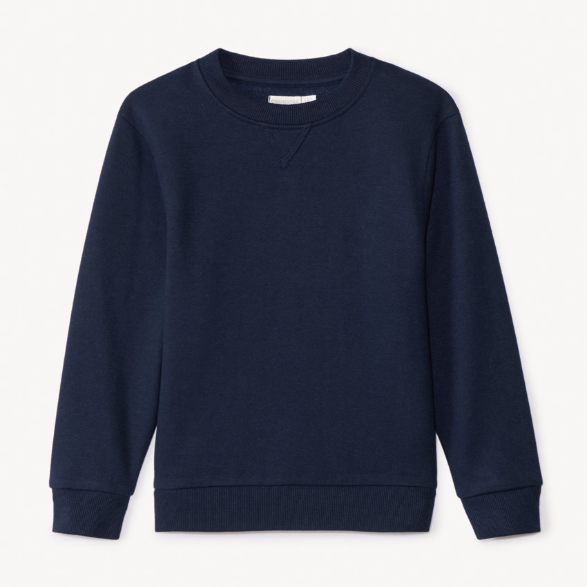 Sweat en molleton gratté uni pour garçon