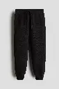 Pantalon de jogging avec intérieur brossé noir