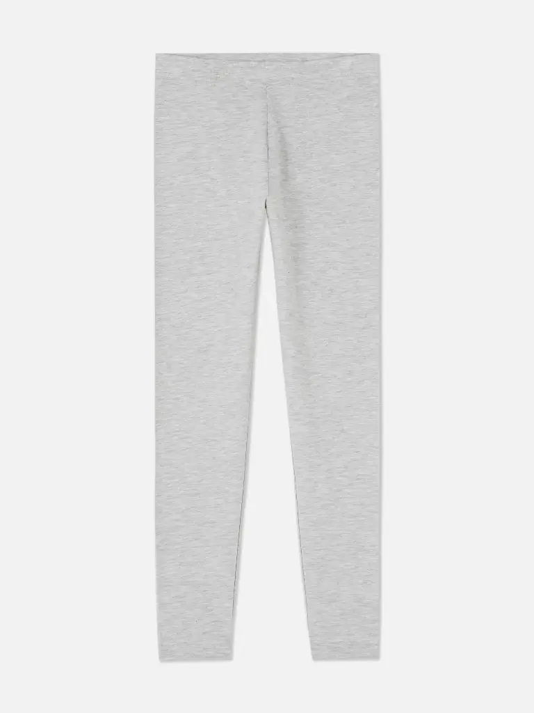 Legging de couleur unie gris