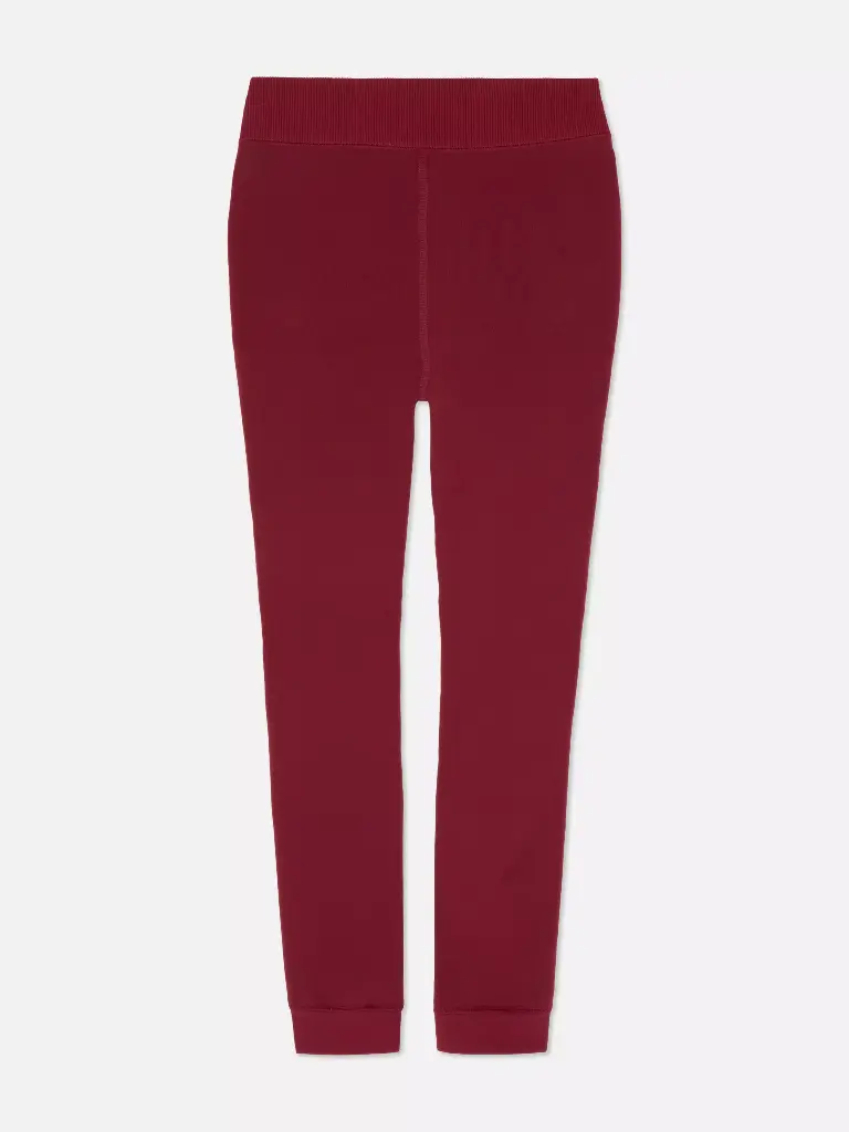 Legging duveteux Bordeaux