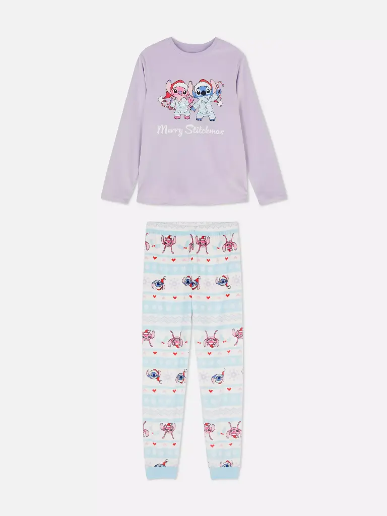 Pyjama douillet de Noël Disney Stitch LILAS