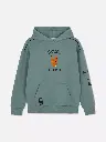 Sweat à capuche et motif Pokémon Dracaufeu Gris