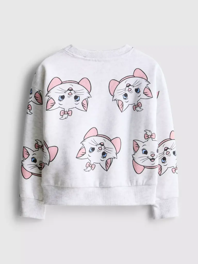 Sweat-shirt Disney Les Aristochats Marie Gris chiné