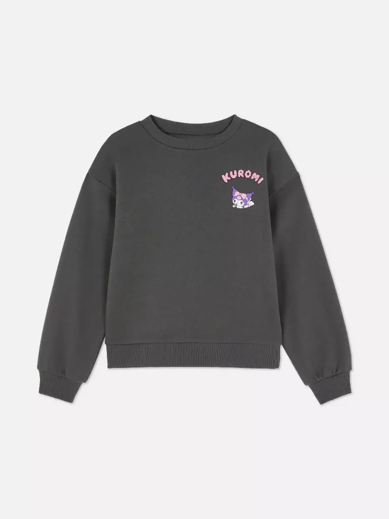 Sweat-shirt Hello Kitty Kuromi Anthracite