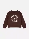 Sweat-shirt imprimé Marron