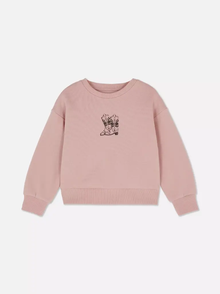 Sweat-shirt imprimé Rose