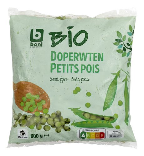 BONI BIO petits pois 600g