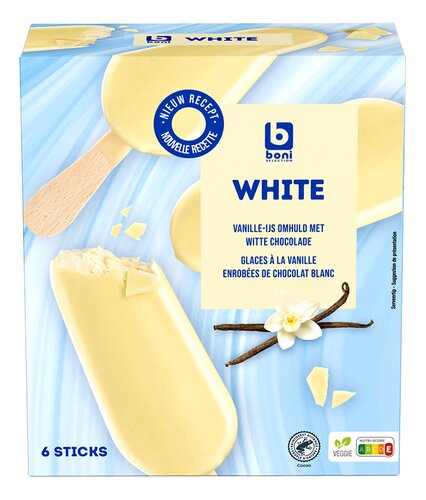 BONI Glace blanc stick 6x100ml