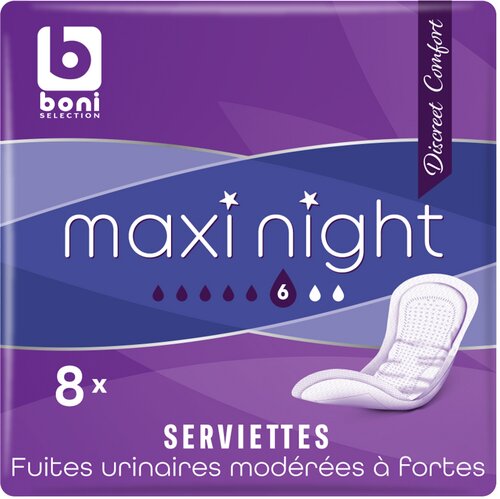 BONI Discr. serviett. inco MaxiNight 8pc