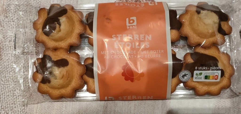 BONI Etoiles chocolat au beurre 200g