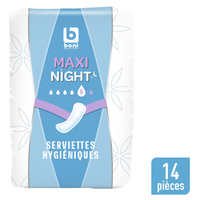 BONI serviet.hygiéniques night maxi 14pc