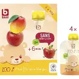 BONI baby pomme mangue pouch Bio 4x90g