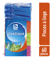BONI pinces à linge 60pc