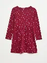 Robe en coton à motif - Rouge
